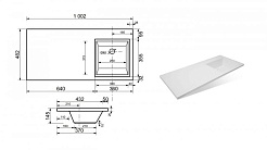 Style Line Мебель для ванной подвесная Даллас 100 Люкс R, белая PLUS	 – фотография-15